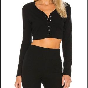 Year of Ours ribbed cropped cardigan